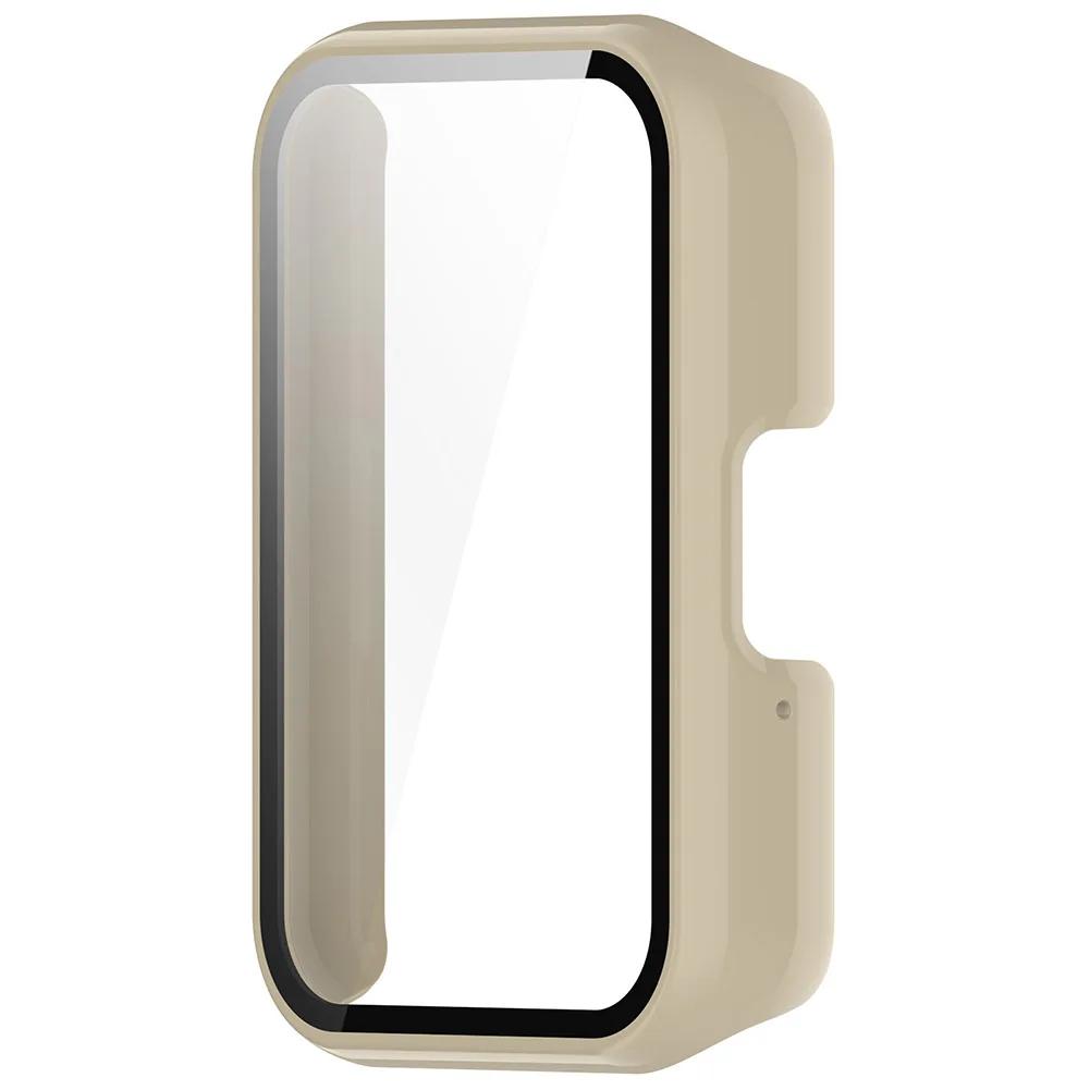 PC Watch Case Smartwatch Protective Cover with Tempered Glass Anti-Fall Dustproof for Samsung Galaxy Fit 3 SM-R390