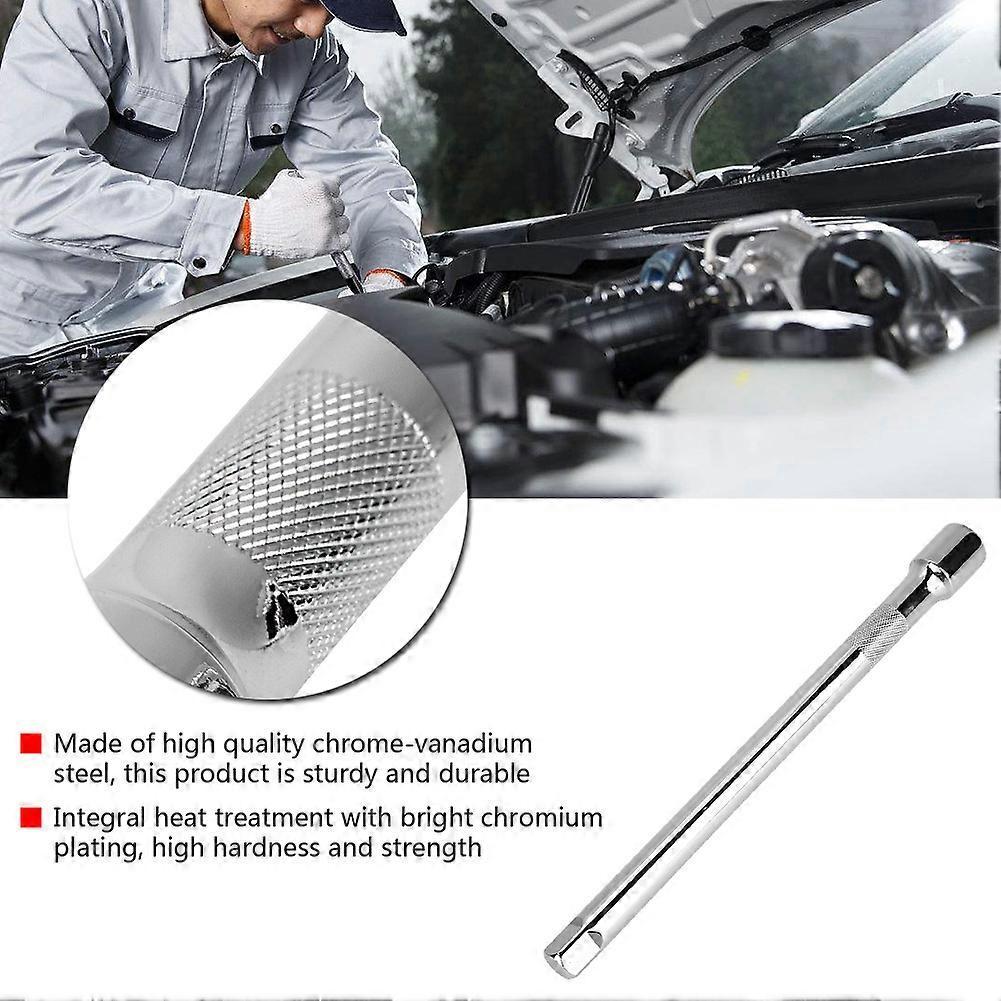 Durable Steel 1/2inch Extra Long Extension Bar Drive for Socket Ratcheting Handle (Long)