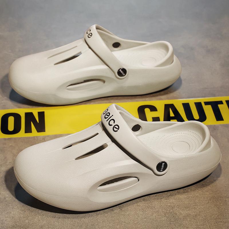 

Наступая на дерьмо тапочки мужские летние носить мягкая подошва сумка голова двойного назначения спорт и отдых пляжная обувь сандалии пара 44/45