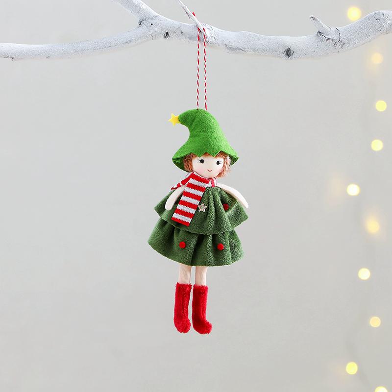 WTEMPO Christmas Pendant Cute Christmas Tree Ornaments Holiday Decor for Xmas New Year Party & Home Decoration Dollhouse Christmas Decorations