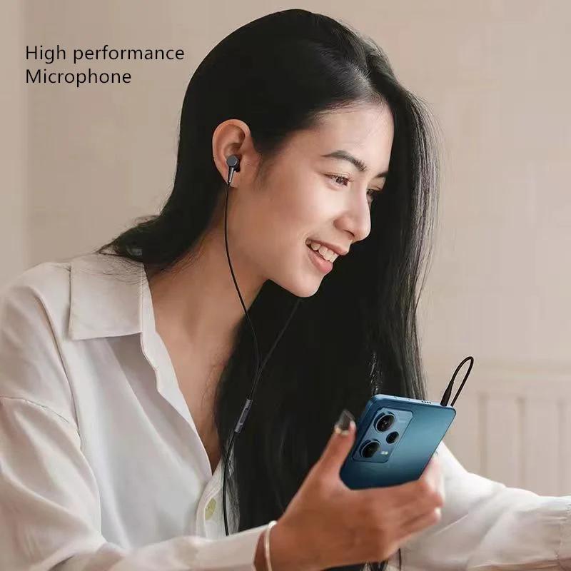 Xiaomi Wired Earphone 3.5mm Jack In-ear Headset 10mm Large Moving-coil HD Mic for Call & Music Xiaomi Wired Earphone DDQ02WMDDQ02WM