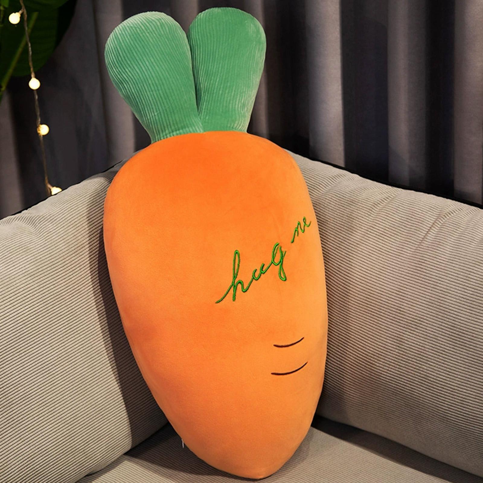 

Simulated Carrot Pillow, Soft And Cute Elastic Long Strip Pillow Plush Toy,Super Soft Carrot Elastic Doll Pillow,1 Piece19.6inch One Size