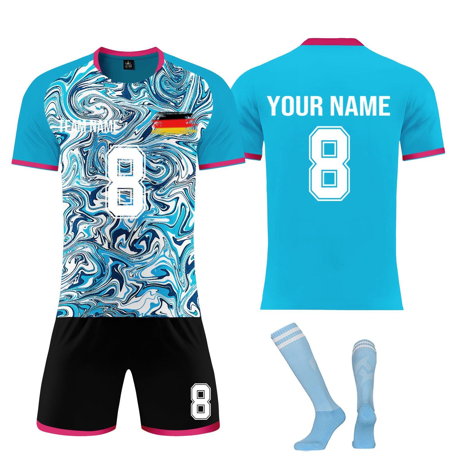 

Комплект персонализированных рубашек для мужчин и девочек с именем и номером, футбольные майки на заказ для мальчиков, тренировочный костюм XS