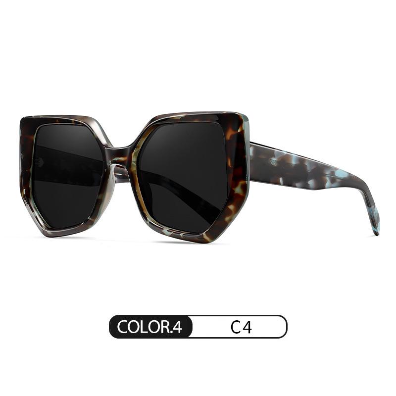 New personalized polarized sunglasses trendy thin face plate sunglasses full frame high-end glasses