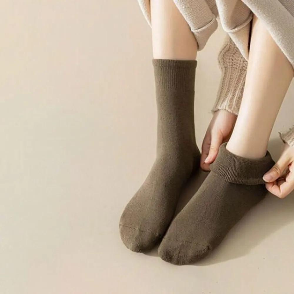 Women s Fleece-lined Winter Warm Mid-calf Socks 10-Pair Set