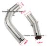 R1 Motorcycle Exhaust Pipe Modification, Stainless Steel Mid-Section, Non-Destructive, Compatible with 2009-2014 Models