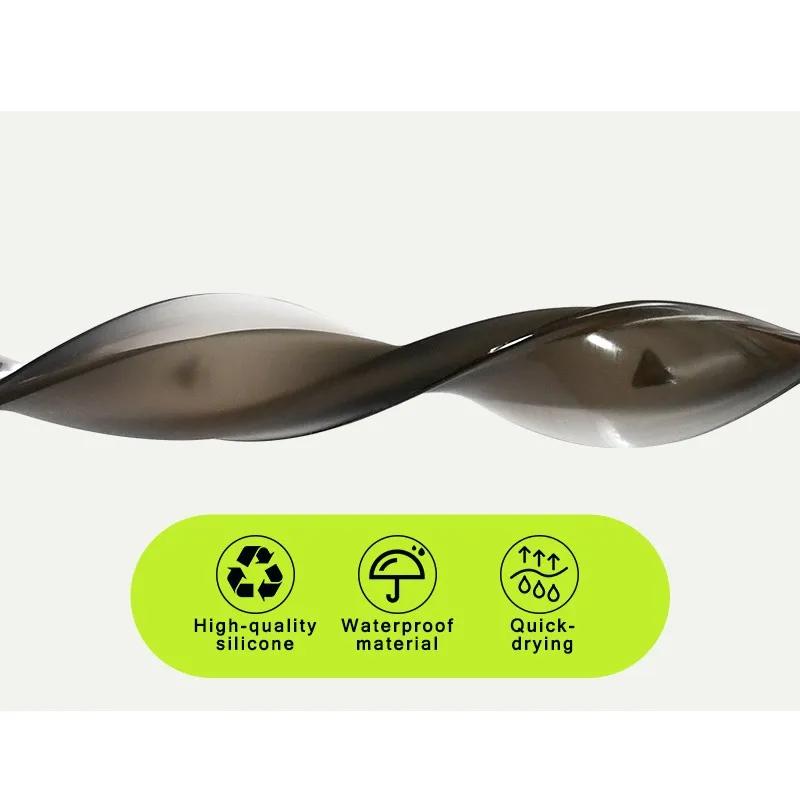 High Elastic Silicone Sweatband Performance Headbands Channels Sweat Away From Eyes, Universal Fit with Elastic Strap Hairband