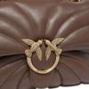 PINKO Sheepskin Crossbody Bag, Shoulder Bag Regular Large Size Women's Brown 100038-A1EX-L74Q
