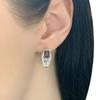 Silver Earrings with Natural Garnet (1946008)