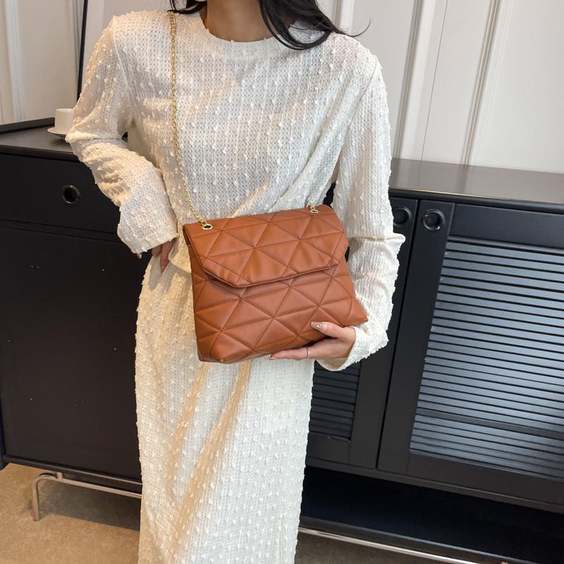 Stylish Korean Design Small Square Bag Pu Leather Casual Shoulder Bag