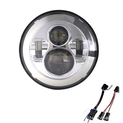 Harley 7" 4-LED 60W Motorcycle Headlight for Road Glide, CVO Street Glide, Road King