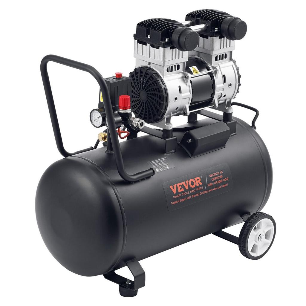 Air Compressor Compact Portable Oil Free Compressor 15 Gallon 90 PSI