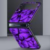 infinity on Purple Phone Case for Samsung Galaxy Z Flip 3 4 5 Folding Shell For Samsung Z Flip3 Flip4 Hard Fundas Bumper Cover