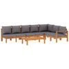 VidaXL Garden Lounge Set with Cushions 5 Pcs Solid Acacia Wood, Outdoor Sofa Set, Modular Sofa, Sofa 3214872