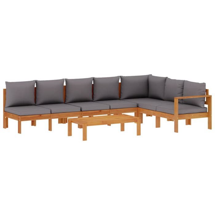 VidaXL Garden Lounge Set with Cushions 5 Pcs Solid Acacia Wood, Outdoor Sofa Set, Modular Sofa, Sofa 3214872