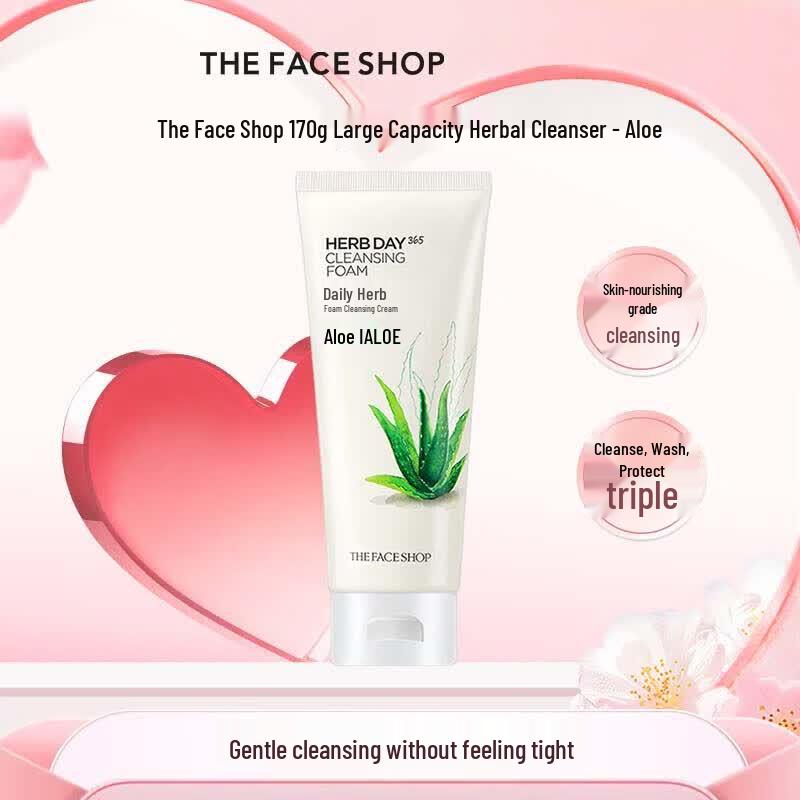 The Face Shop Daily Herb Aloe Foam Cleanser