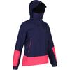 SAILING 300 Color-blocking Outdoor Leisure Sports Zipper Hooded Jacket Jacket Women's Navy Blue