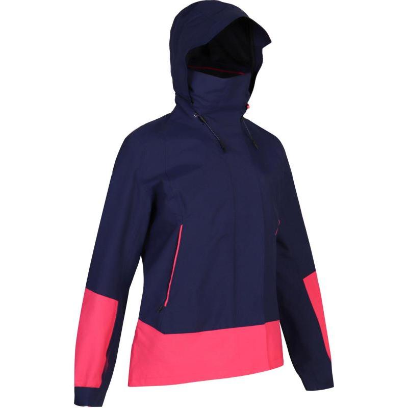 

DECATHLON SAILING 300 Color-blocking Outdoor Leisure Sports Zipper Hooded Jacket Jacket Women s Navy Blue XS темно-синий