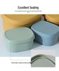 Food-Grade Silicone Microwaveable Bento Box - High-Temperature Resistant & Fresh-Keeping