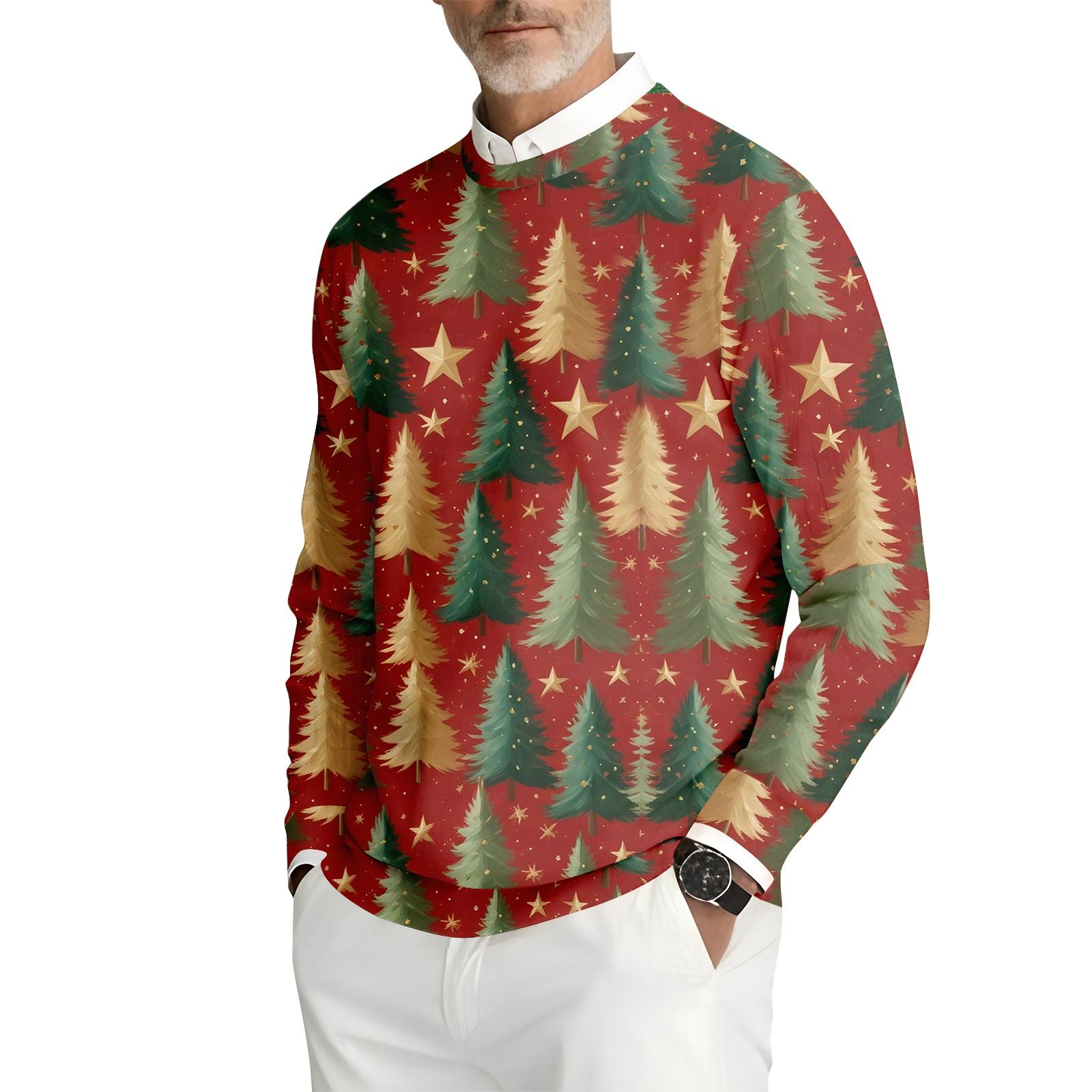 

Мужская толстовка с круглым вырезом и длинными рукавами из рубчатого трикотажа XL киноварь