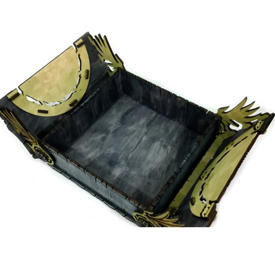 Dragon Pattern Storage Box Wooden Jewelry Box Handcrafted Vintage Art Storage Box
