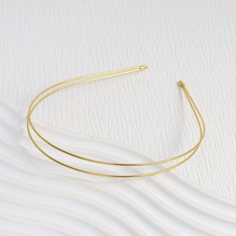Metal DIY Wedding Headband Bride Crown Gold Headdress Hairwear Hairband Base