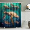 Luxurious Vintage Gold Shower Curtain Waterproof Decorative Bathroom Accessories Home Decor With Lurex Fabric Modern Design For