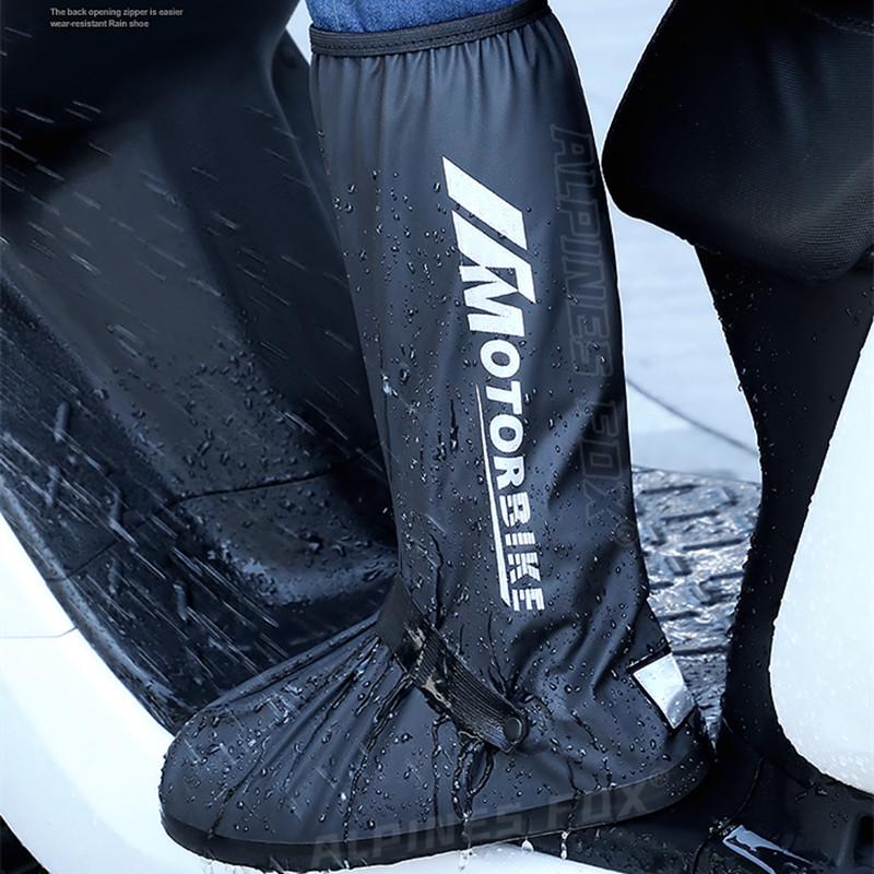 Motorrad Hochschaft Regenstiefel Wasserdicht Reflektierend Rutschfestes Schuhwerk Motorrad Radfahren Fahrrad Wiederverwendbar High-End Regenstiefel