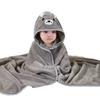 Newborn Bath Towel Coral Fleece Thickened,children's Hooded Bathrobe Hooded Home Clothes Baby Hug Blanket