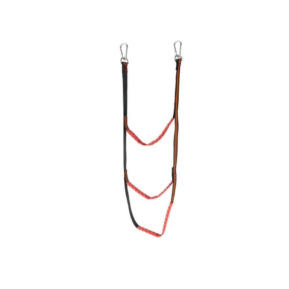 3/4/5 Step Boat Rope Ladder Nylon Boat Folding Ladder Practical Boarding Rope Ladder Kayak Use Red 3 Step