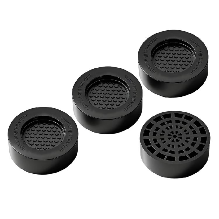 4Pcs Round Furniture Foot Pad NonSlip Dampers Stand Washing Machine NonSlip Stabilizers Vibration Feet Pad Enduring