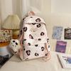 Schoolbag spring new milk whirring cute sweet girl travel backpack Korean ins college wind polka dot light backpack