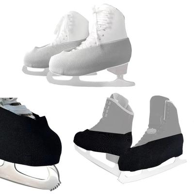 Protectores de Bota de Patinaje Artístico de Tela Elástica Cubiertas Protectoras Anti-Arañazos para Patines de Hielo Entrenamiento para Adolescentes