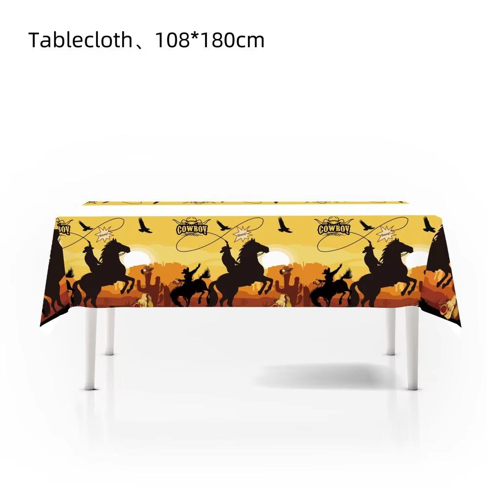 Cowboy Birthday Party Decoration Welcome To Wild West Party Supplies Tableware Balloon Cup Plate For Kids Party Favor Gifts