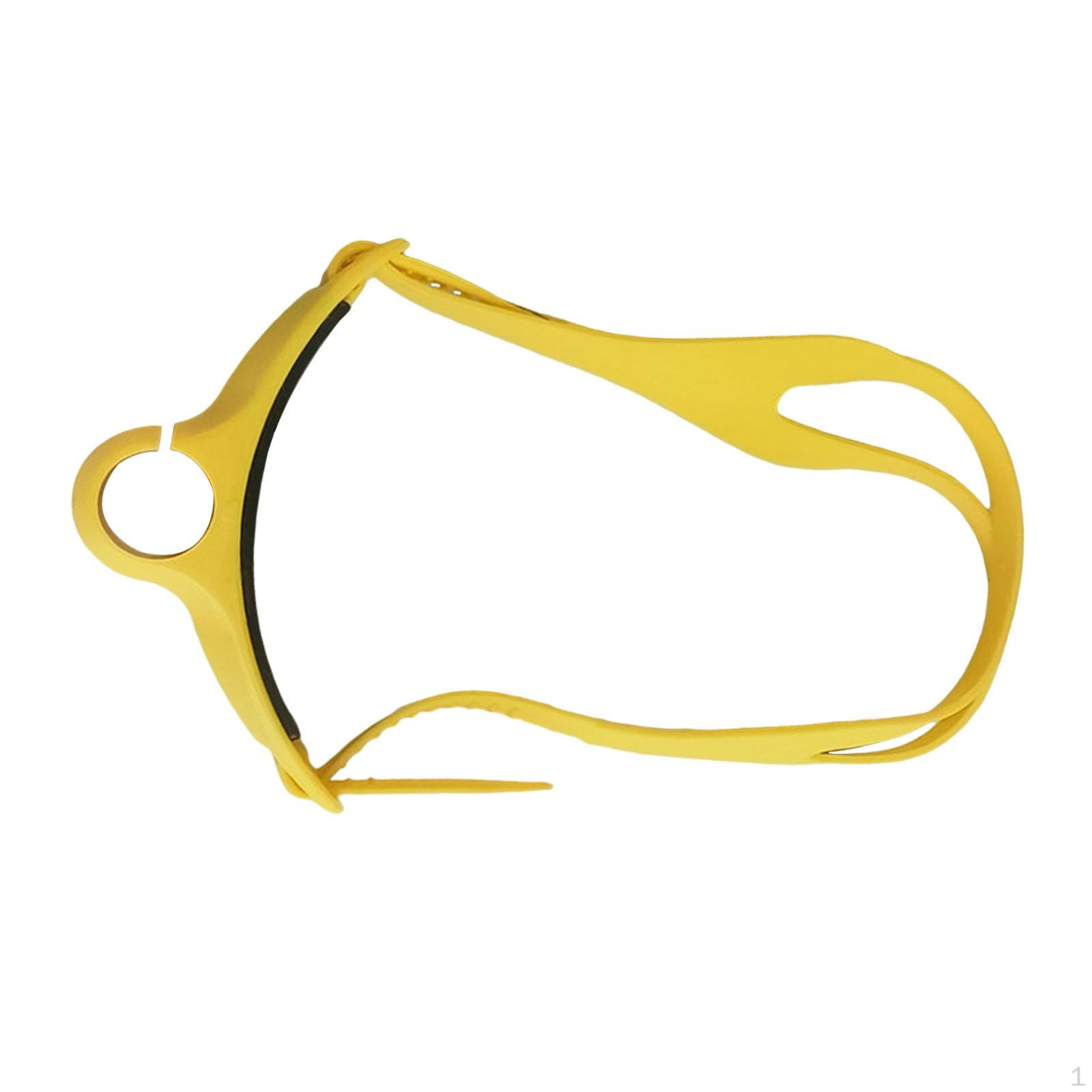 Регулируемый ремешок для маски-трубки для комфортного плавания жёлтый