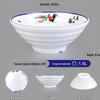 Melamine Ramen Bowl: Porcelain-Like, Large Mala Tang Soup & Noodles Bowl for Wontons & Luosifen