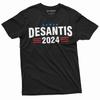 Men's Desantis 2024 Political T-shirt Florida Governor Ron deSantis Tee Shirt