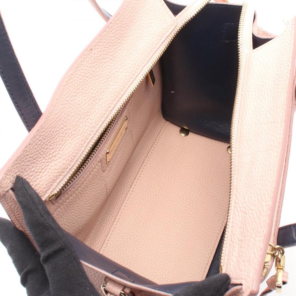 Used Salvatore Ferragamo AMY Gancini 2WAY Handbag leather Pink Used Women