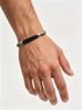 Custom Stainless Steel Fashion Bracelet Polished Black Zircon Inlaid Hip Hop Trendy Mens Street Wear Accessory