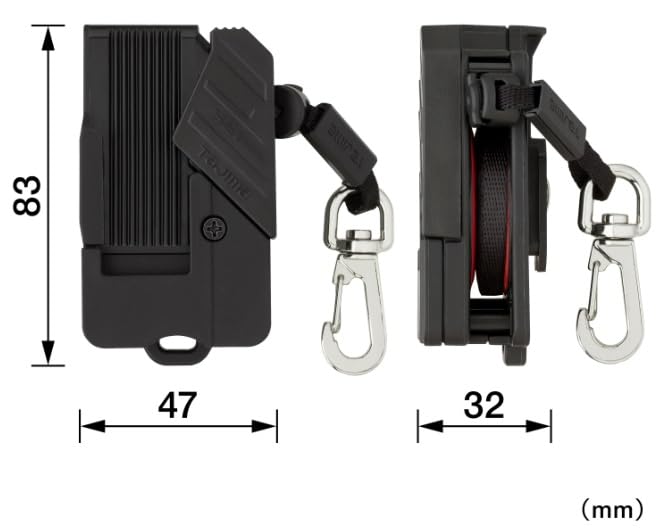 Tajima Safe System Safe Safety Resin Tool replacement is possible with the safety Automatic retraction for easy The rope stretches to absorb shock and