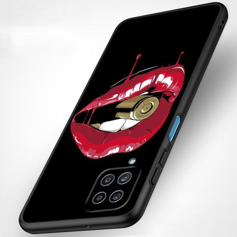 Custodia per telefono Bellezza Labbra Rosse Per Samsung Galaxy A21 A30 A50 A52 S A13 A22 A32 4G A23 A33 A53 A73 5G A12 A31 A51 A70 A71 A72 Cover