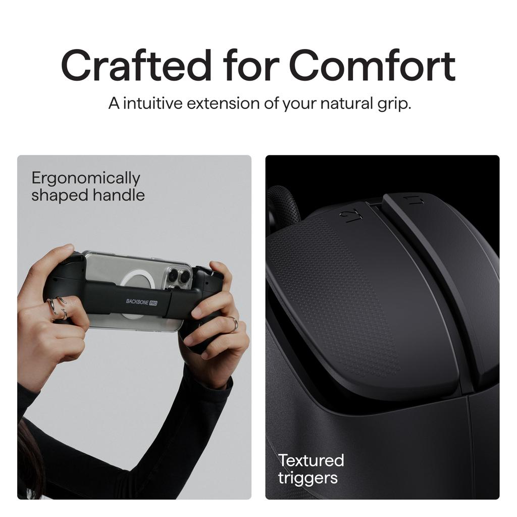 BACKBONE Backbone Pro Standard Design UPC Game Controller Compatible with Windows (USB-C) - Model/BB-N1-B-R -