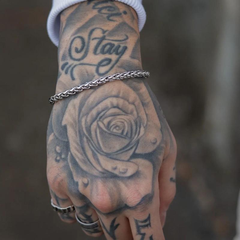 New Classic Figaro Flower Basket Chain Bracelet Men 5mm Width Stainless Steel Link Chain Bracelet For Men Jewelry Gift