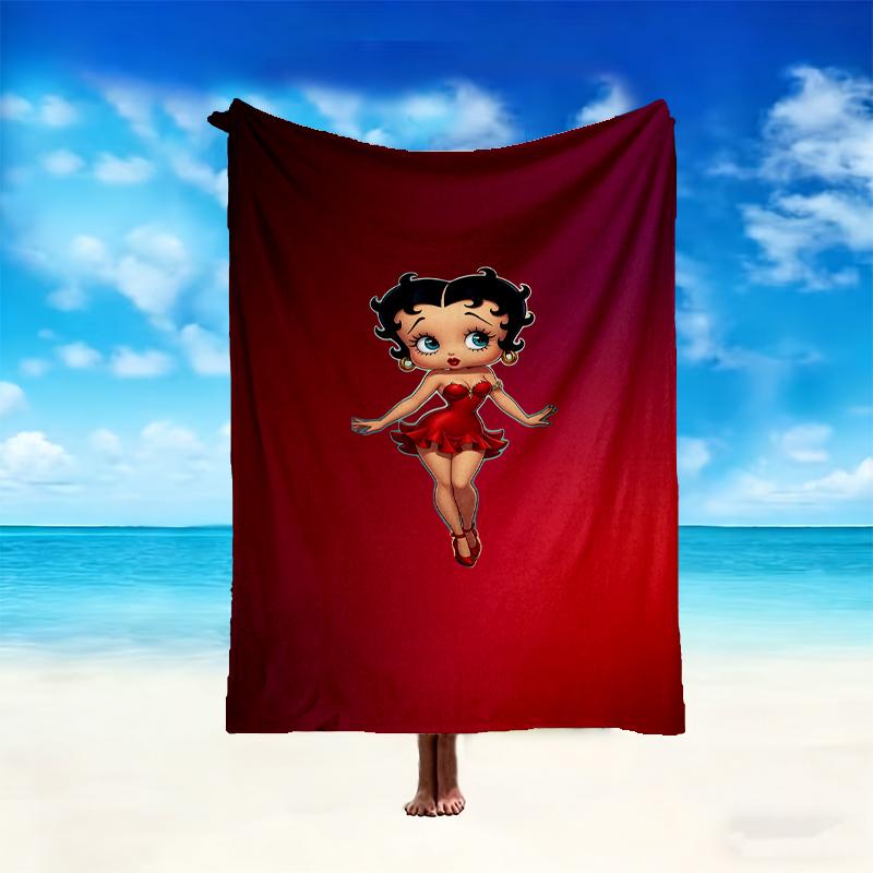 1pc Easy-Care Betty Boop Blanket, Perfect for Couch, Bed, Home, Travel & More, Warm & Durable Printed Blanket