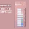 200 Sheets Morandi Color Index Label Sticker Waterproof Sticky Notes adhesive labels memo pads