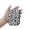 Women's Fashion Leopard Print Cute Mini Cardholder Compact Coin Purse With Removable Key Ring Zipper Wallet With Card Slots For Women Wallet