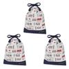 COLORFUL CANDY STYLE Drawstring Gussetless Lunch Bags Name London March Set of Cool Drawstring Elementary School Lunch Elementary School Entrance