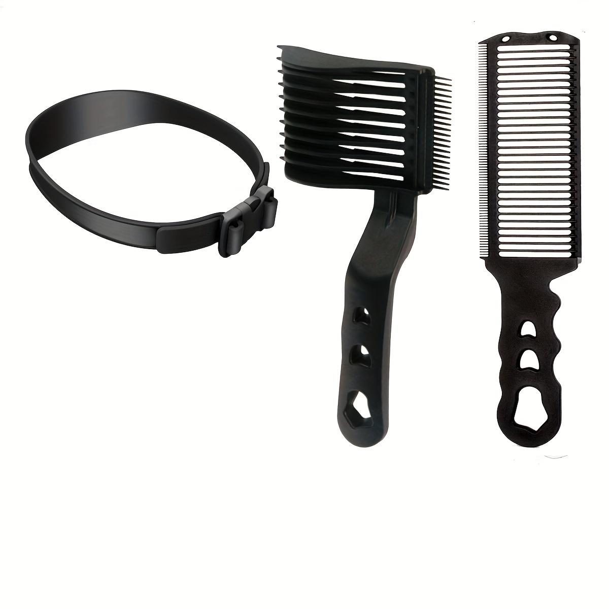Позиционирование расчески для стрижки волос укладка волос силиконовая стрижка волос с отверстиями для волос экстремальный ручной толкатель масляная головка расческа для стрижки волос чёрный