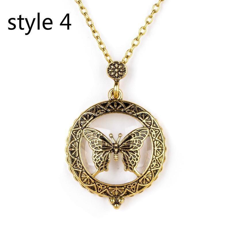 

Полая ретро винтажная цепочка увеличительное стекло новое ожерелье кулон подарок бабушке дедушке 4