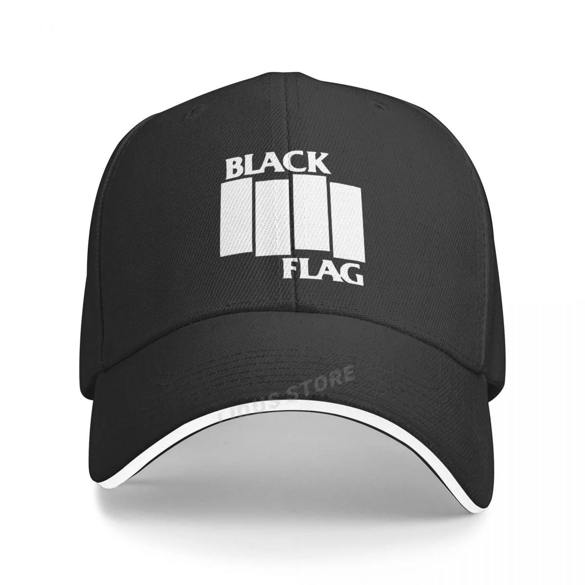 

BLACK FLAG Pure Punk Rock Band Baseball Cap Summer Men Hip Hop Hat 100% Cotton Unisex Adjustable Black Flag Cap Adjustable чорний